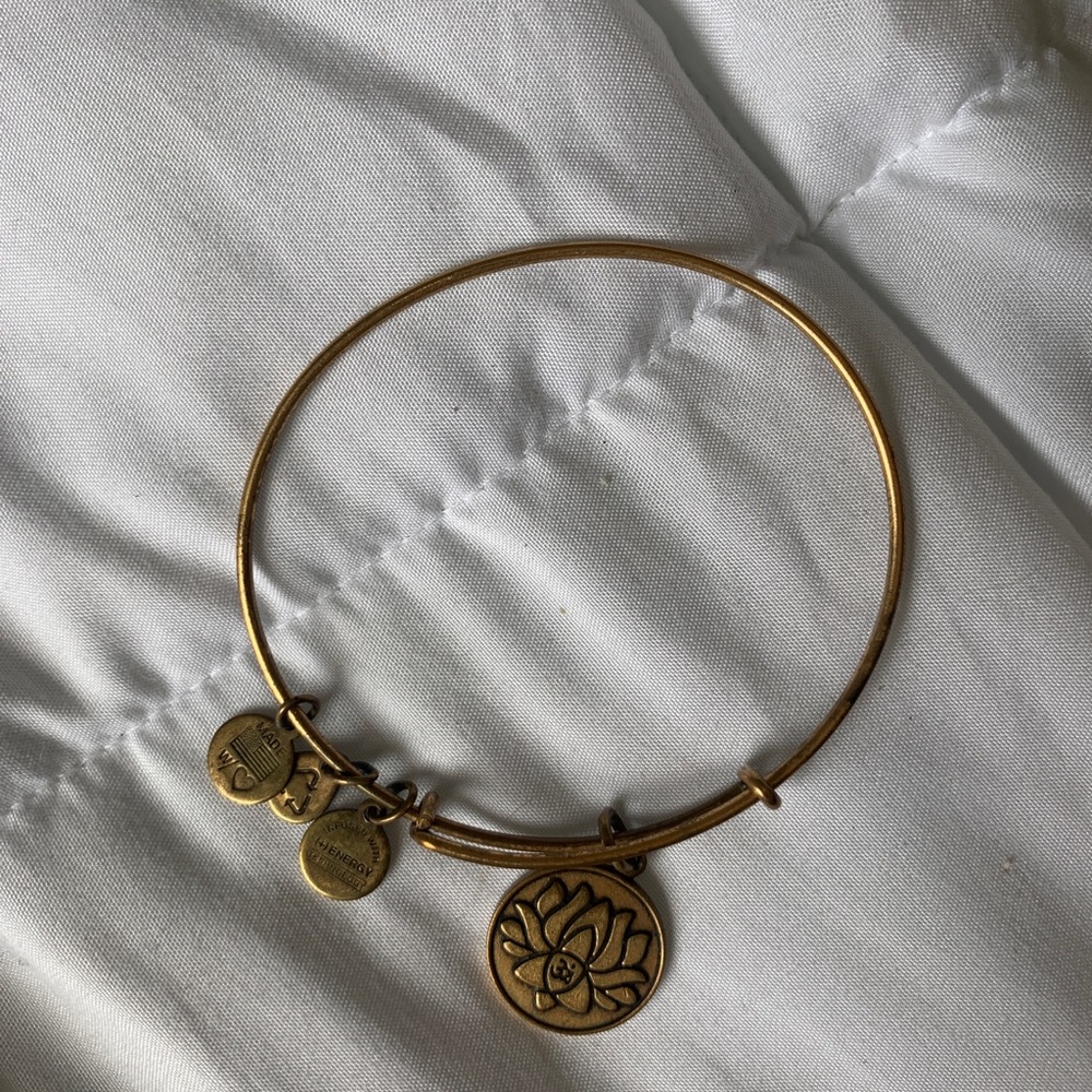 Alex and Ani Gold Lotus Bracelet